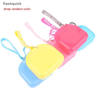 Flashquick กล่องเก็บฟันปลอม พลาสติก อุปกรณ์สุขอนามัยช่องปาก