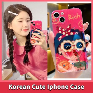 Ins เคสโทรศัพท์มือถือ ซิลิโคน กันกระแทก ลายการ์ตูน Little Rich Woman สําหรับ Iphone 13 Pro Max 14 Pro Max 14 13 12 11 Pro 11 12 Pro Max