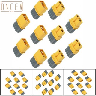 【ONCEMOREAGAIN】10 Pcs Amass XT60H Connector Plug Male/Female Gold Plated With Protective Shell