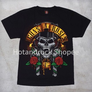 เสื้อยืดวงสีดำ Guns&amp;Roses TDM 1756 Hotandrock