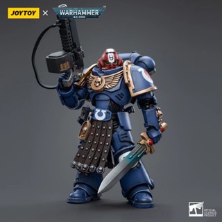 พร้อมส่ง ของแท้ โมเดลหุ่นยนต์ JOYTOY WARHAMMER 40K Ultramarines Intercessor Veteran Sergeant Brother Aeontas 1/18