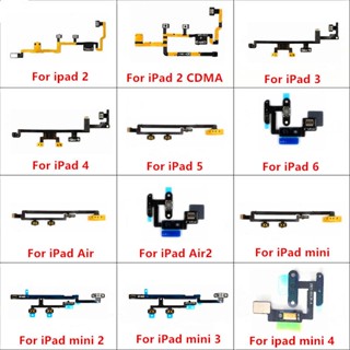 อะไหล่ปุ่มกดสวิตช์เปิดปิด ปิดเสียง สายแพร แบบเปลี่ยน สําหรับ iPad Air mini 2 3 4 5