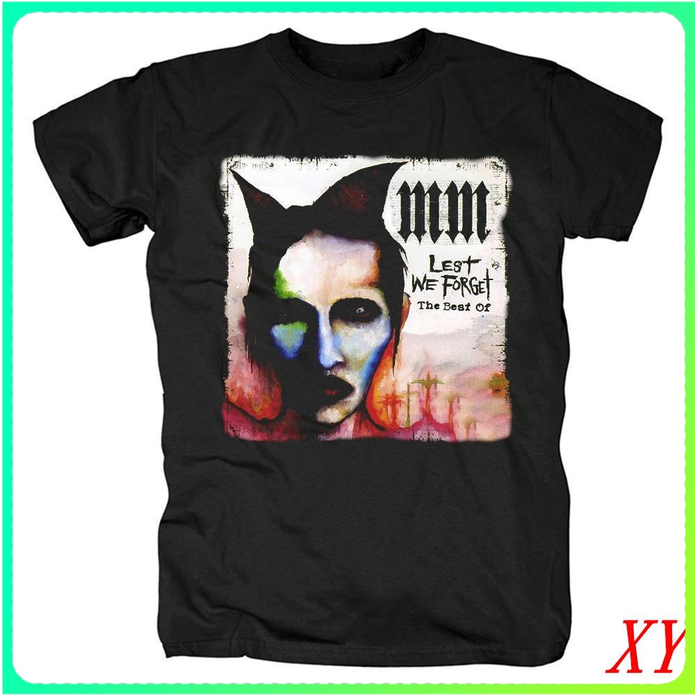 แฟชั่นใหม่ เสื้อยืดแขนสั้น คอกลม พิมพ์ลาย Marilyn Manson Marilynmanson สําหรับผู้ชาย