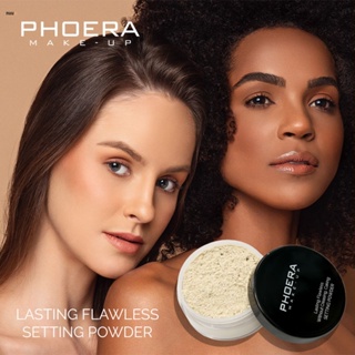 Phoera Large Loose Powder Matte Honey Powder Cake Concealer Nude Makeup Brightening Skin Dry And Wet Dual-use Make-up Oil Skin Loose Powder nuuo