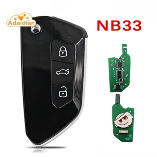 Keydiy NB33 KD รีโมตกุญแจรถยนต์ 3 ปุ่ม พร้อมชิป สําหรับ Golf 8 Style for KD900 KD-X2 KD MINI URG200