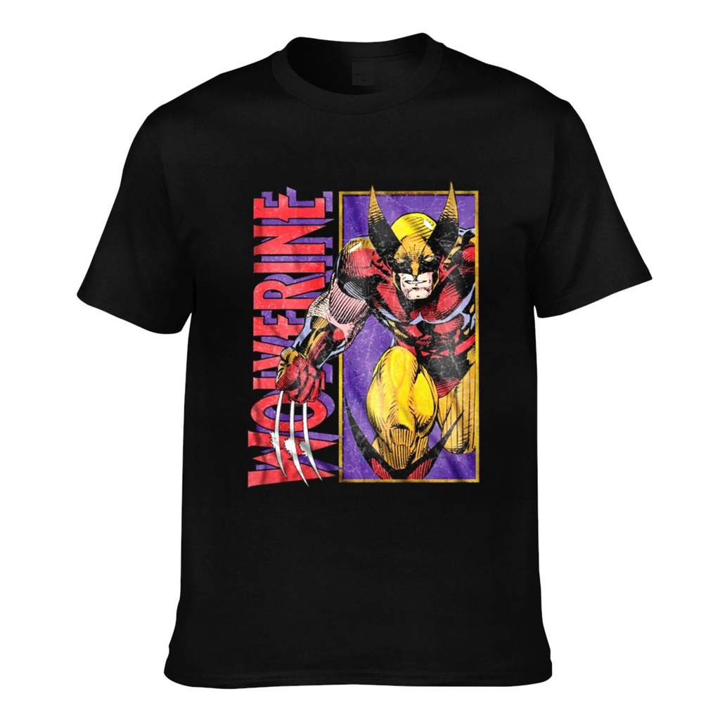 เสื้อยืดแปลกใหม่ Wolverine Comic X-Men Logan Graphics พิมพ์เสื้อยืด