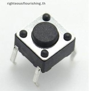 Righteousflourishs.th ใหม่ ปุ่มกดสวิตช์สัมผัส 6 X 6 X 4.3 มม. 4-pin DIP 10 ชิ้น