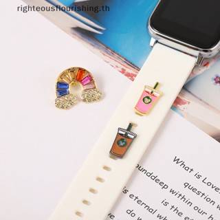 Righteousflourishs.th ใหม่ สายนาฬิกาข้อมือ ลายการ์ตูนน่ารัก สําหรับ Apple Watch DIY