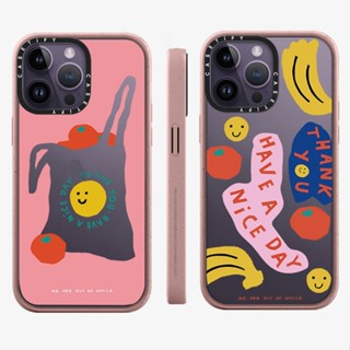 ของแท้ CASETiFY เคสโทรศัพท์มือถืออะคริลิคแข็ง เนื้อแมตต์ ลายกล้วย Nice Days by We are out of office สําหรับ iPhone 11 12 13 14 Pro Max