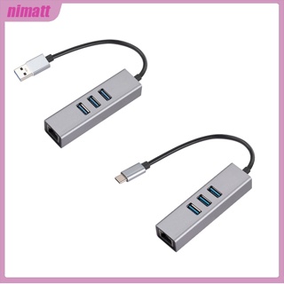 Ni อะแดปเตอร์การ์ดเครือข่ายอีเธอร์เน็ต Usb 3.0 เป็นอีเธอร์เน็ต Type-c เป็น Rj45 Gigabit 3 พอร์ต Usb 3.0