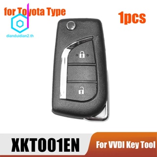 รีโมตกุญแจรถยนต์ 2 ปุ่ม สําหรับ Xhorse XKTO01EN Toyota Type VVDI