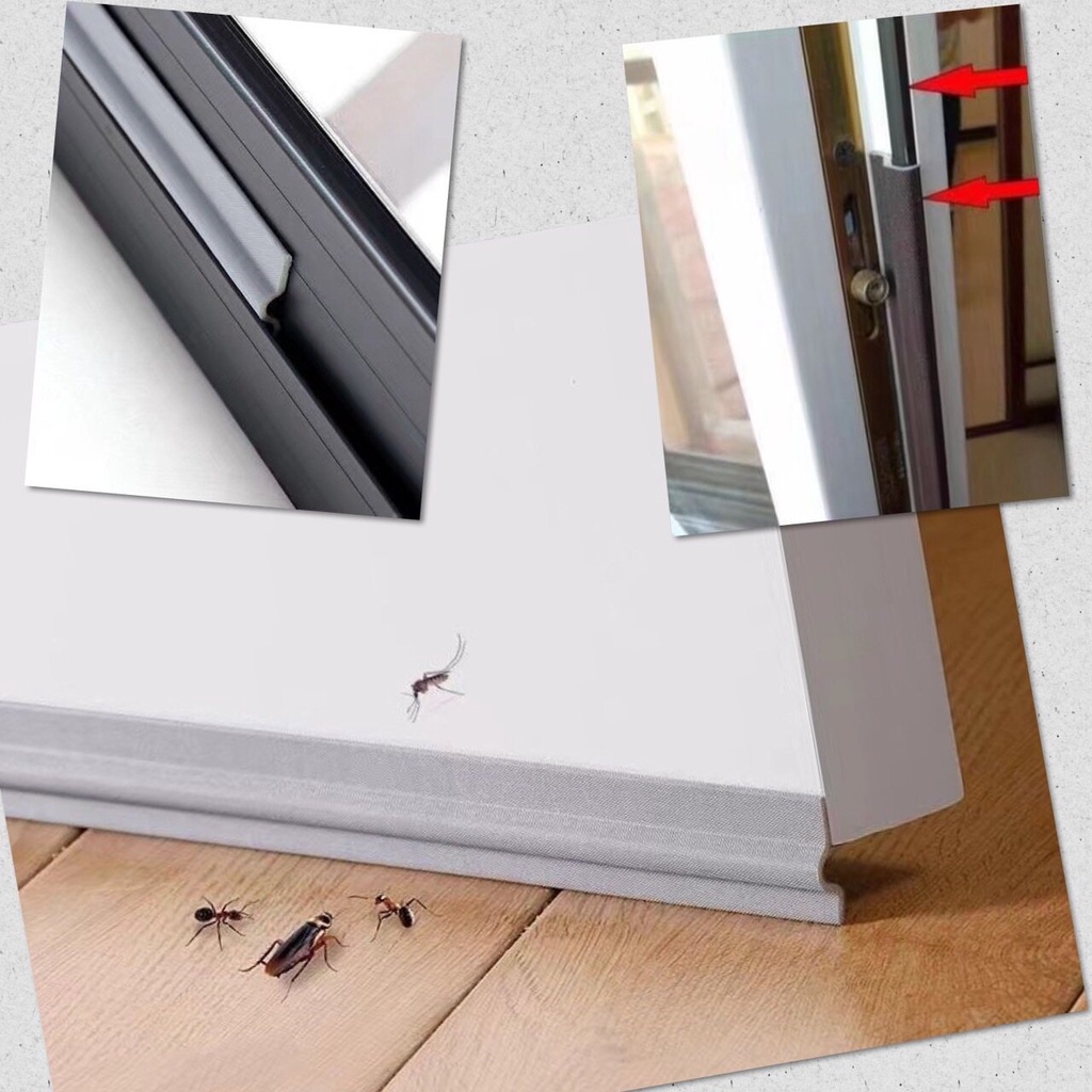 💥 กันเสียงหน้าต่าง กันเสียงประตู ลดเสียง กันฝุ่น กันแมลง กันแอร์ ที่กั้นประตู ขอบประตู ขอบหน้าต่าง ยาว 2 เมตร 💥 - รูปที่ 6