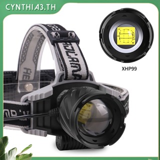 ใหม่ Xhp99led ไฟหน้าไฟสูง 9-Core Zoom Headwear ไฟหน้า P100usb ไฟหน้าแบบชาร์จไฟ Cynthia