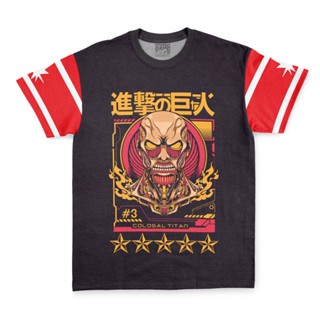 เสื้อยืด พิมพ์ลาย Colossal Titan Attack on Titan Streetwear แฟชั่นสตรีท