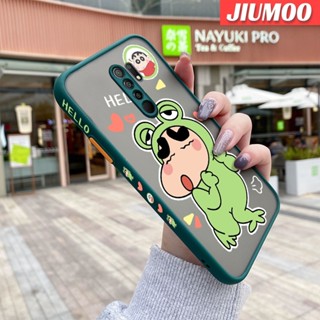 เคสมือถือ แบบใส ขอบสี่เหลี่ยม ลายการ์ตูนชินจัง กันกระแทก สําหรับ Xiaomi MI POCO M2 Redmi 9 9A