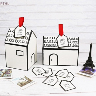 [PTHL] กล่องขนมเค้ก คุกกี้ รูปบ้าน สําหรับงานแต่งงาน วันเกิด PT