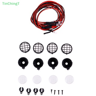 [TinChingT] โป๊ะไฟสปอตไลท์ led สําหรับรถไต่หินบังคับ 1/10 axial scx10 4 ชิ้น [ใหม่]