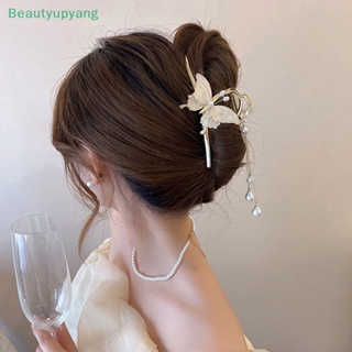 [Beautyupyang] ใหม่ กิ๊บติดผม ผีเสื้อ คริสตัล มุก ดอกไม้ กิ๊บแฟชั่น หรูหรา หางม้า ที่คาดผม สําหรับผู้หญิง เครื่องประดับผม กรงเล็บผม