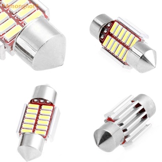 Amonghot&gt; ใหม่ โคมไฟอ่านหนังสือ LED 31 มม. 4014 12SMD C5W สําหรับติดตกแต่งภายในรถยนต์ 2 ชิ้น