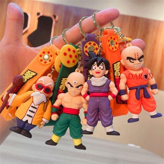 DARON พวงกุญแจซิลิโคน PVC จี้ตุ๊กตา Dragon Ball Z สําหรับห้อยกระเป๋า