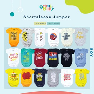 Omnibaby ชุดจัมเปอร์สั้น แฟชั่นสําหรับเด็กผู้ชาย SNI IOC1