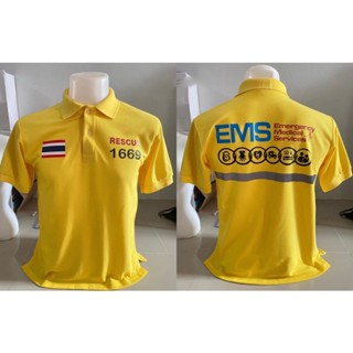 （จำนวนจำกัด）เสื้อโปโลสกรีน EMS