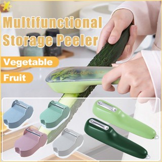 [LBE] Storage Peeler Multi-functional Double-Sided Scraper Vegetable Potato Fruit Peeler With Storage Box