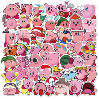 สติกเกอร์ PVC กันน้ํา ลาย Kirby Video Game น่ารัก (3) 50 ชิ้น