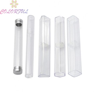【COLORFUL】Microblading Pen Box Clear For Desks Drawers Organizer Pencil Transparent