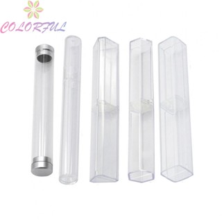 【COLORFUL】Microblading Pen Box Clear For Desks Drawers Organizer Pencil Transparent