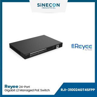 Ruijie รูเจีย รุ่น 310024GT4SFPP สวิตซ์ Reyee RG-NBS3100-24GT4SFP-P 24-Port Gigabit L2 Managed POE Switch