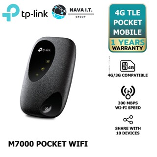 COINSคืน15%⚡FB9JMZV6⚡ TP-LINK M7000 POCKET WIFI พกพาไปได้ทุกที่ 4G LTE MOBILE WI-FI รับประกันศูนย์ 1 ปี