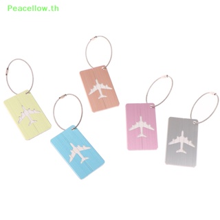 Peacellow ใหม่ ป้ายแท็กชื่อ อลูมิเนียมอัลลอย สําหรับติดกระเป๋าเดินทาง เครื่องบิน