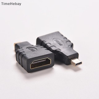 Timehebay อะแดปเตอร์เชื่อมต่อ Micro HDMI(Type D) Male to HDMI(Type A) Female สําหรับ HDTV EN