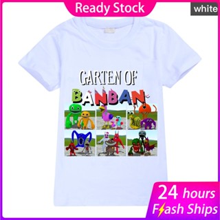 ใหม่ เสื้อยืดแขนสั้นลําลอง ลาย Garten of Banban แฟชั่นสําหรับเด็กผู้ชาย และเด็กผู้หญิง อายุ 3-15 ปี