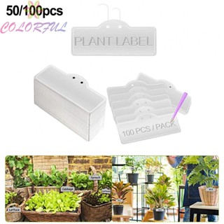 【COLORFUL】Plant Labels 50pcs Durable For Growers For Outdoor Garden Metal Wide Application