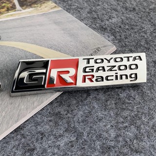 สติกเกอร์โลหะ ลายโลโก้ Toyota Gazoo Racing GR SPORT สําหรับตกแต่งรถยนต์ Toyota HV YARiS RZ RC RS Prius Lexus Supra GR86 VIOS