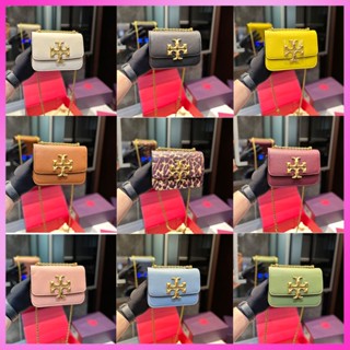 【พร้อมกล่อง】Tory Burch ELEANOR กระเป๋าถือ กระเป๋าสะพายไหล่ กระเป๋าเมสเซนเจอร์ หนังเทียม โลโก้ Tt สายโซ่ แฟชั่นสําหรับผู้หญิง