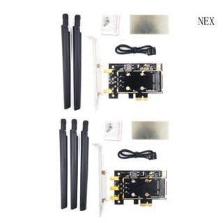 Nex mini pci-Express to mini pci-e อะแดปเตอร์การ์ดไร้สาย WIFI รองรับ BT+WIFI