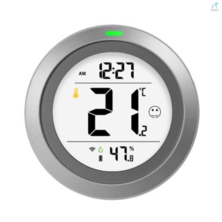 Umt PT19DW เครื่องตรวจจับอุณหภูมิอิเล็กทรอนิกส์อัจฉริยะ WiFi นาฬิกากราฟฟิตี้
