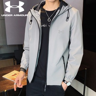 Under Armour ใหม่ เสื้อแจ็กเก็ต กันลม มีฮู้ด กันน้ํา สไตล์เกาหลี แฟชั่นฤดูใบไม้ผลิ และฤดูใบไม้ร่วง สําหรับผู้ชาย 2023