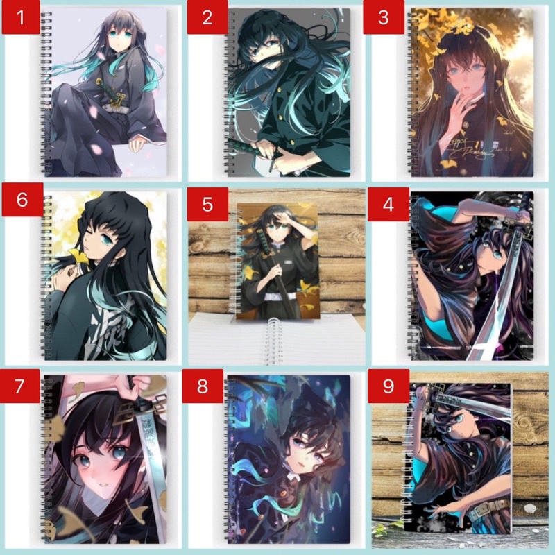 Tokitou Muichirou kimetsu no yaiba สมุดบันทึก 200 หน้า a6/ Tokitou muichirou สมุดบันทึกภาพ
