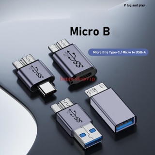 Hsv อะแดปเตอร์สายชาร์จ USB 3 0 Type C เป็น MicroB 10Gbps