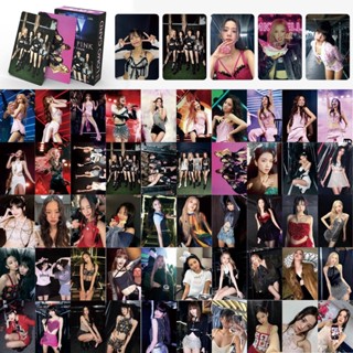 โปสการ์ดรูปภาพ BlackPink Coachella Jennie JISOO Lisa Rose Lomo เทศกาลดนตรี 55 ชิ้น