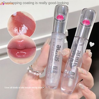 Magic Casa Explosive Transparent Lip Gloss Mirror Glass ลิปสติกให้ความชุ่มชื้นไม่เหนียวเหนอะหนะ veemm