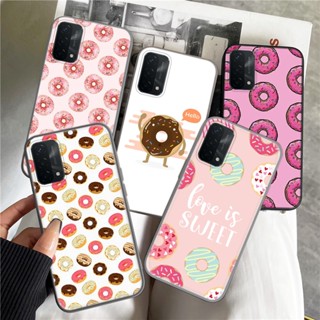 เคสโทรศัพท์มือถือแบบนิ่ม ลายโดนัทสีชมพู 1F สําหรับ OPPO A3S A5 A37 Neo 9 A39 A57 A5S A7 A59 F1s A77 F3 A83 A1K A9