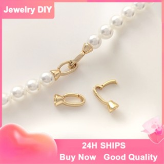 【❤️เครื่องประดับ DIY❤️】บักเกิลมุก สีทอง 14k สําหรับปิดเครื่องประดับ สร้อยคอ สร้อยข้อมือ diy[จี้ชาร์ม/จี้/จี้สร้อยคอ/จี้ ทองคํา/จี้ทองคําแท้/เครื่องประดับสร้อย/เครื่องประดับสร้อยคอ/pendant]