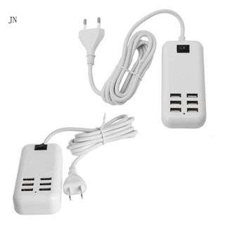 Jn ที่ชาร์จ USB 6 พอร์ต 20W 3A สําหรับอะแดปเตอร์ชาร์จโทรศัพท์มือถือ