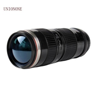 One กระติกน้ําร้อนสเตนเลส รูปเลนส์กล้อง 70-200 มม. 400 มล. พร้อมฝาปิด
