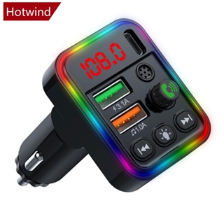 Hotwind P19 ตัวรับส่งสัญญาณเสียง FM เครื่องเล่น MP3 3.1A 2 USB ชาร์จเร็ว แฮนด์ฟรี บลูทูธ 5.0 สําหรับรถยนต์ A8Q5